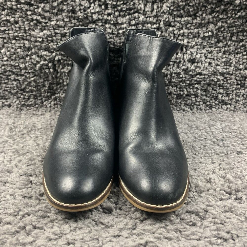 Cole Haan Abbot Women's Boot Sz 8 B Black Leather Block Heel Ankle Boots D44240 - Picture 6 of 8